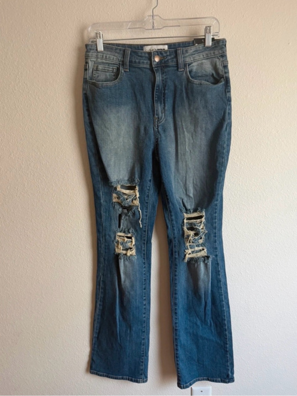 Fashion Nova Distressed Blue Jeans